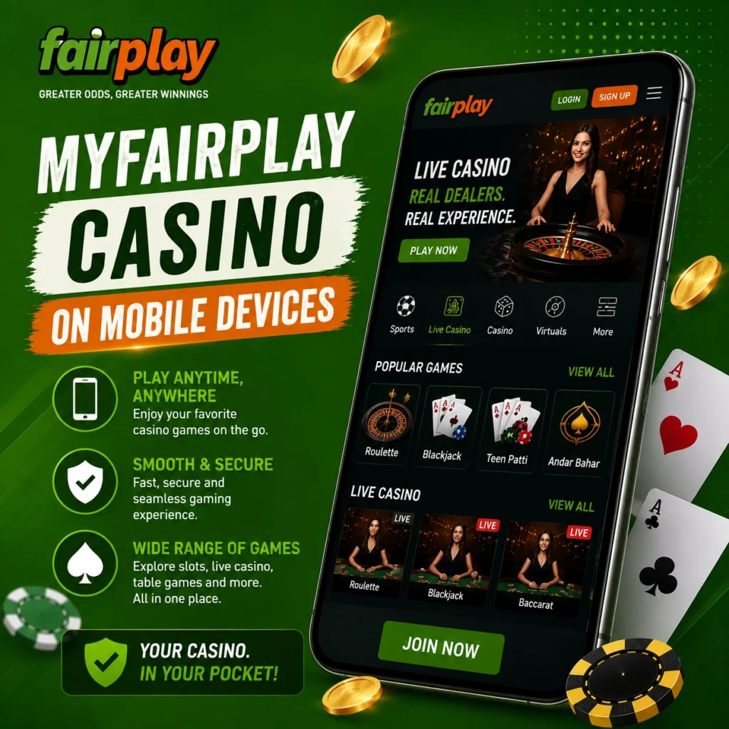 MyFairPlay Casino on Mobile Devices